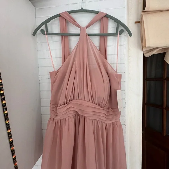 Kiko Dress - Chiffon in Dusty Rose - Picture 2 of 8